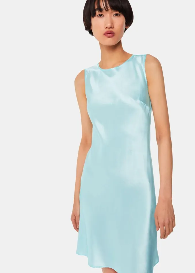 Whistles Dresses Pale Blue Hai Dora Dress Exclusive 8211 Women