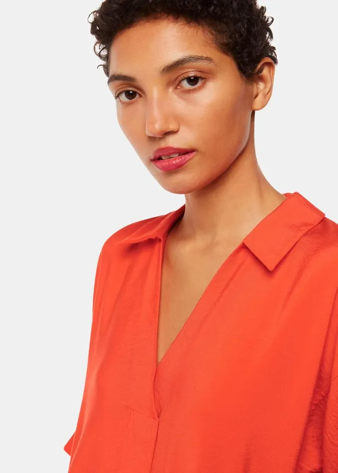 Whistles Dresses Red Melanie Dress 8211 Women