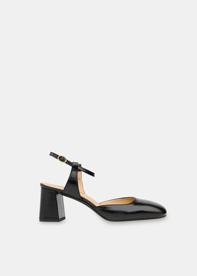 Whistles Heels Black Matilda Block Heel Shoe 8211 Women