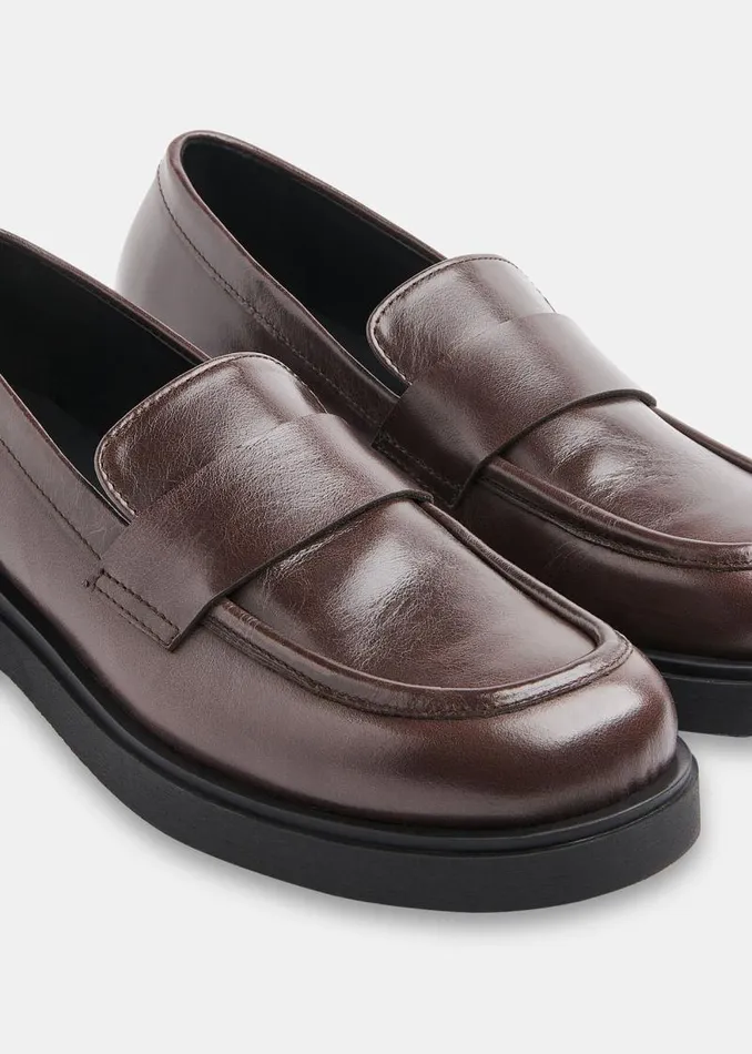 Whistles Leather Brown Ames Chunky Loafer 8211 Women