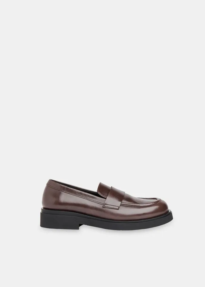 Whistles Leather Brown Ames Chunky Loafer 8211 Women