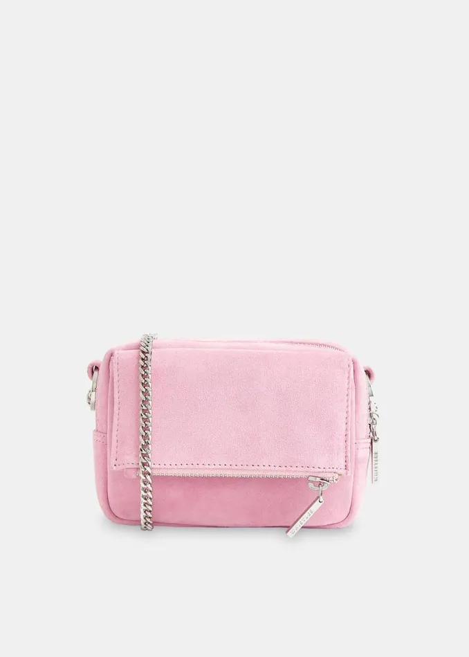 Whistles Leather Pale Pink Bibi Suede Mini Bag 8211 Women