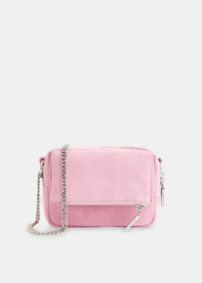 Whistles Leather Pale Pink Bibi Suede Mini Bag 8211 Women