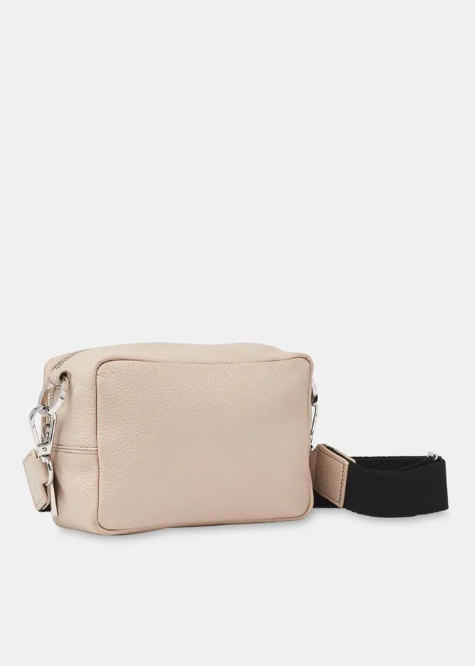 Whistles Leather Taupe Bibi Crossbody Bag 8211 Women