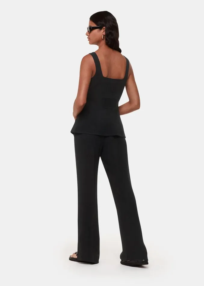 Whistles Pants Black Leyla Crepe Pants 8211 Women