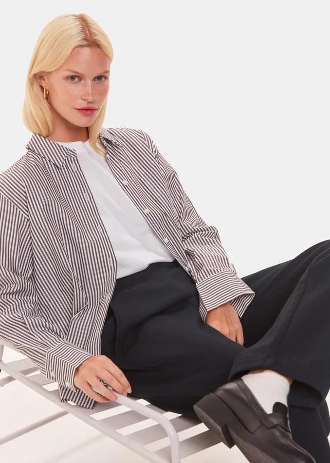 Whistles Pants Black Ultimate Straight Leg Jogger 8211 Women
