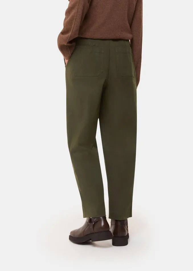 Whistles Pants Khaki Bethany Barrel Leg Pants 8211 Women