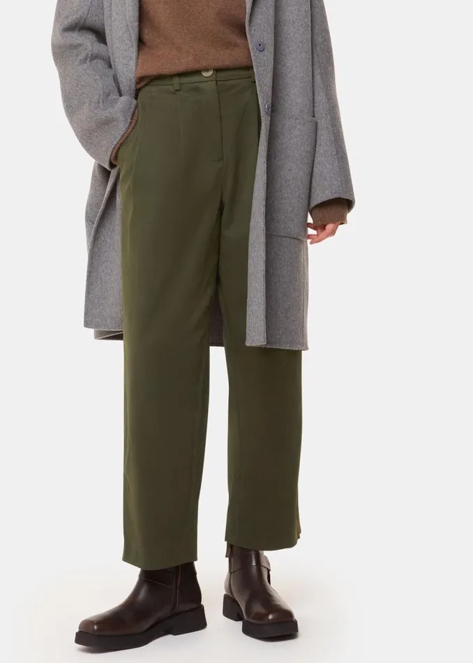 Whistles Pants Khaki Bethany Barrel Leg Pants 8211 Women