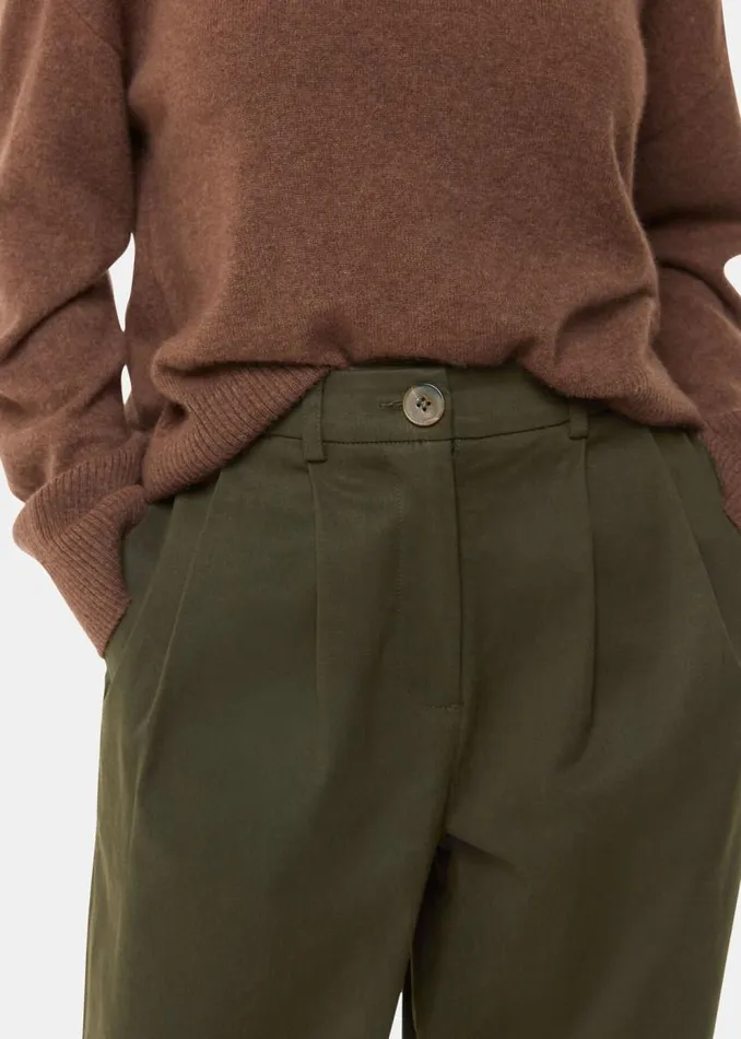 Whistles Pants Khaki Bethany Barrel Leg Pants 8211 Women