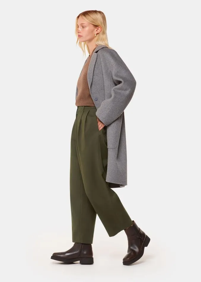 Whistles Pants Khaki Bethany Barrel Leg Pants 8211 Women