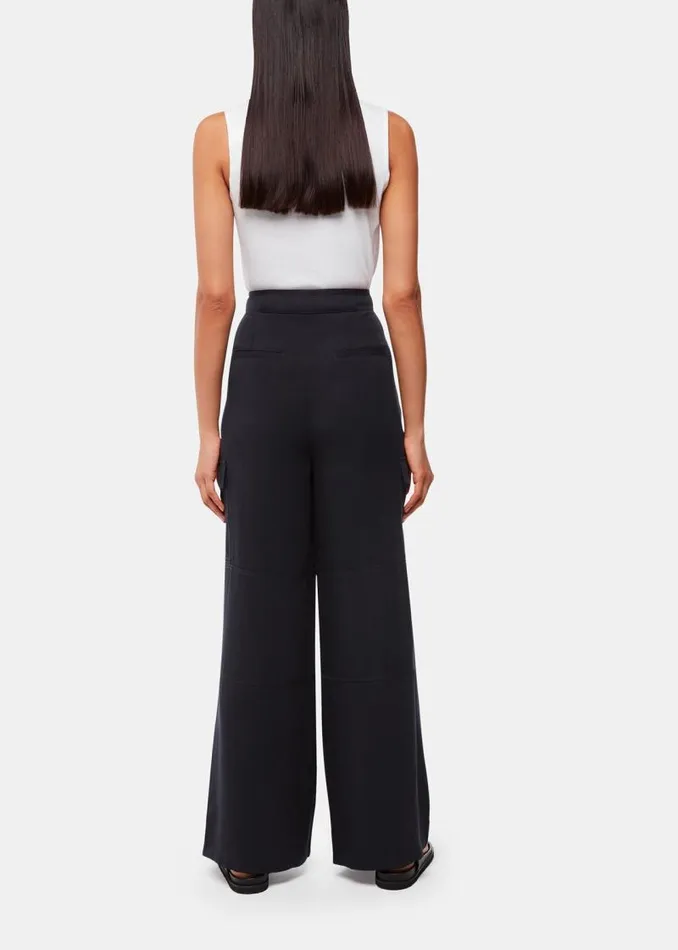 Whistles Pants Navy Grace Luxe Cargo Pant 8211 Women