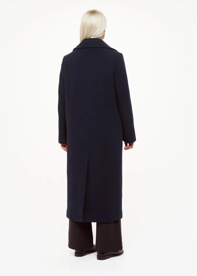 Whistles Petite Coats and Jackets Navy Petite Amalia Longline Coat 8211 Women