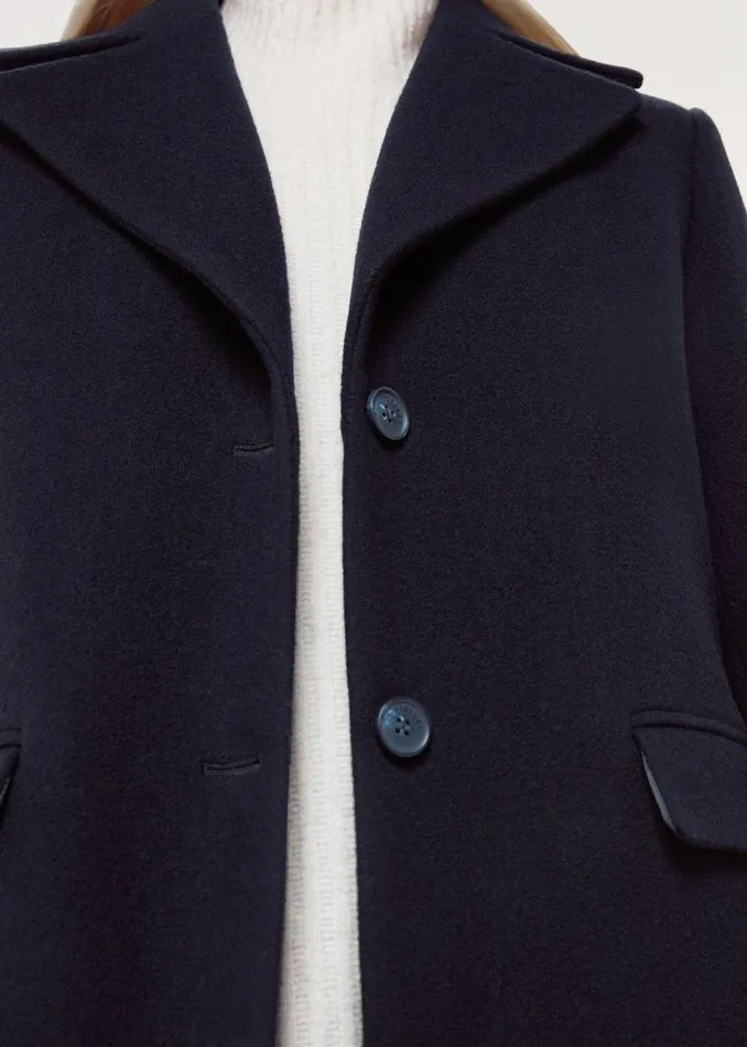 Whistles Petite Coats and Jackets Navy Petite Amalia Longline Coat 8211 Women