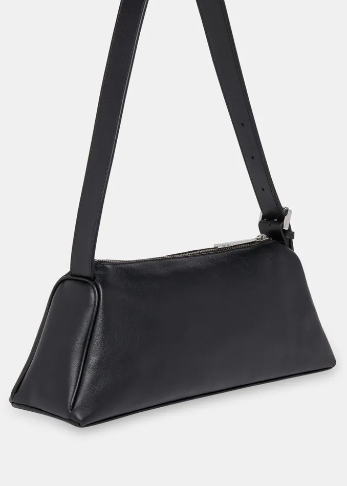 Whistles Shoulder Bags and Tote Bags Black Seva Triple Zip Shoulder Bag 8211 Women
