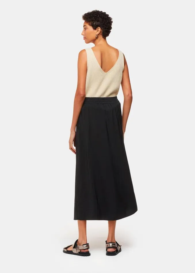 Whistles Skirts Black Eva Elasticated Waist Skirt 8211 Women