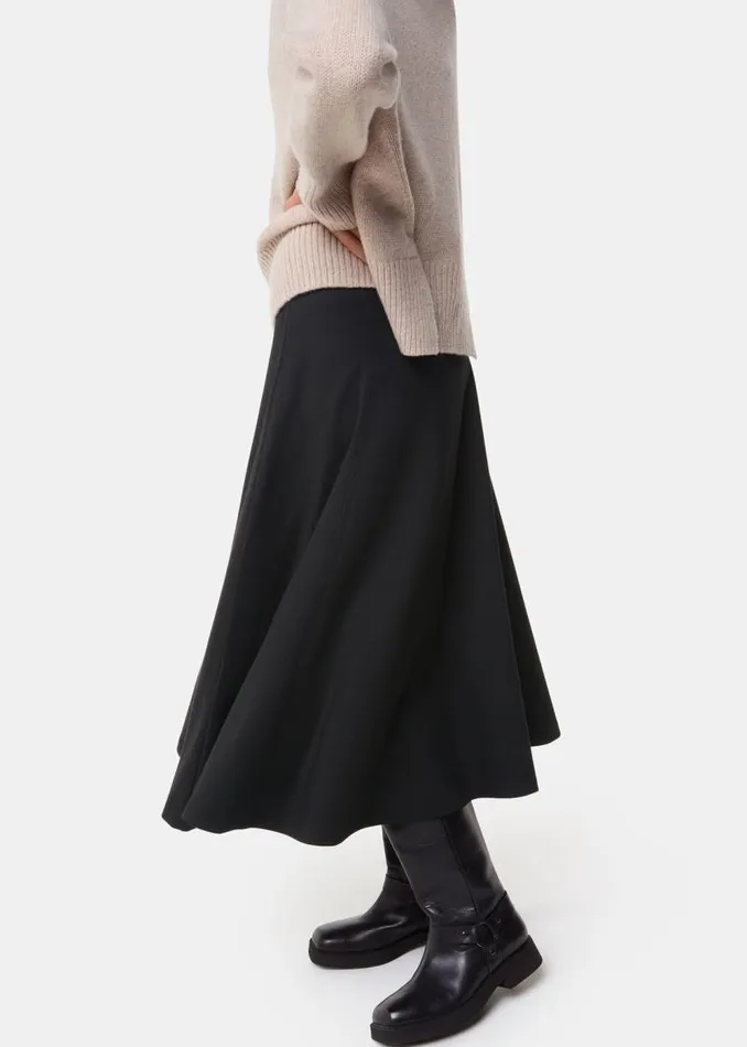 Whistles Skirts Black Ponte Full Skirt 8211 Women
