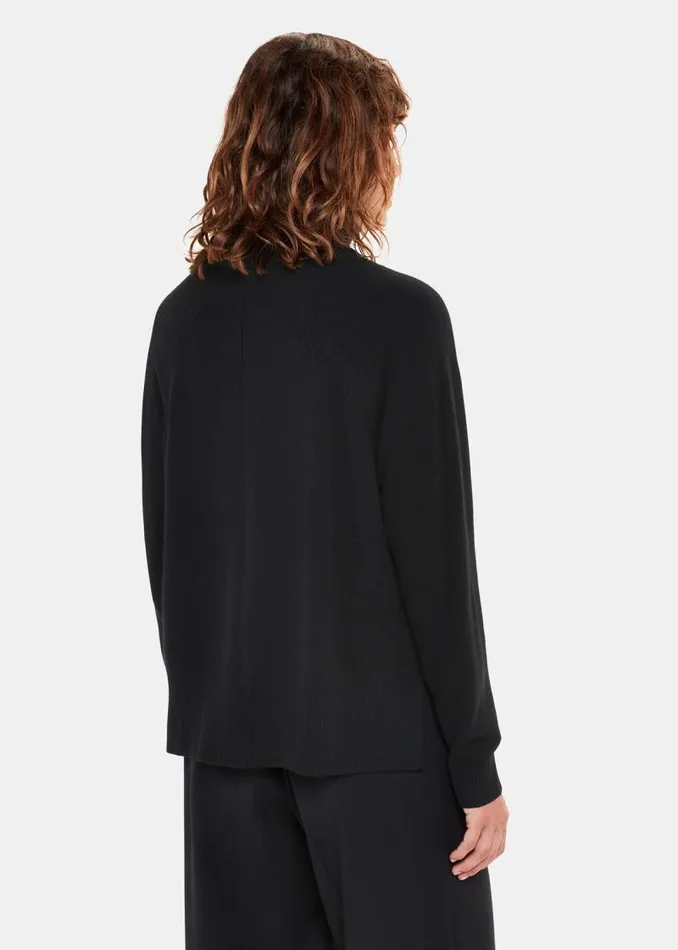Whistles Sweaters and Cashmere Black Cashmere Turtleneck Sweater 8211 Women