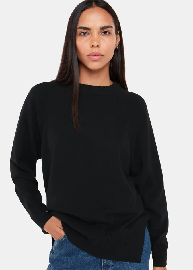Whistles Sweaters and Cashmere Black Ultimate Cashmere Crew Neck Sweater 8211 Women Whistles Sweaters and Cashmere Black Ultimate Cashmere Crew Neck Sweater 8211 Women