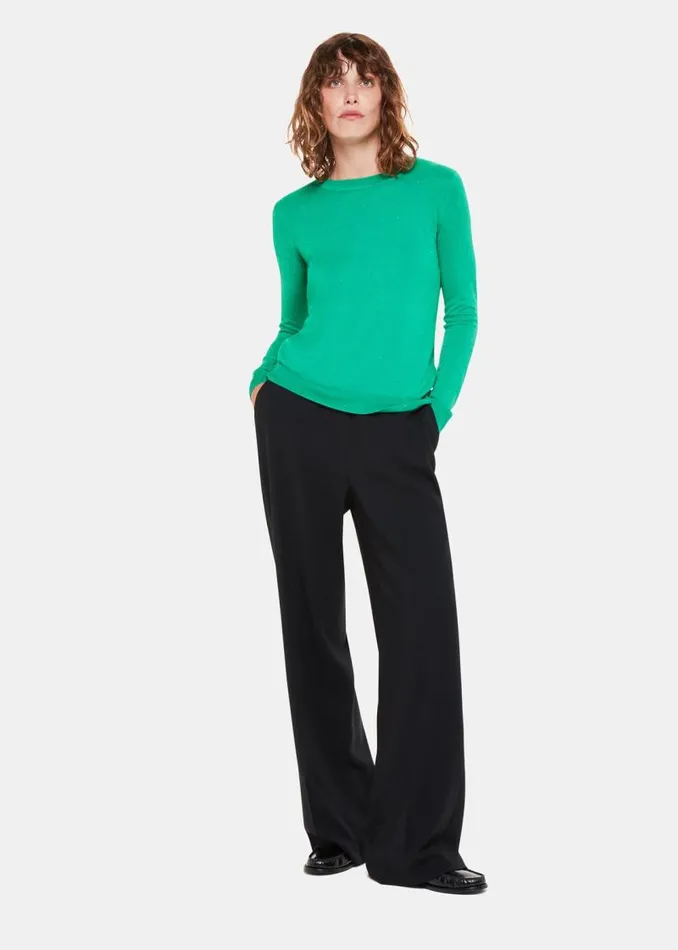 Whistles Sweaters and Cashmere Green Annie Sparkle Crew Neck Sweater 8211 Women Whistles Sweaters and Cashmere Green Annie Sparkle Crew Neck Sweater 8211 Women