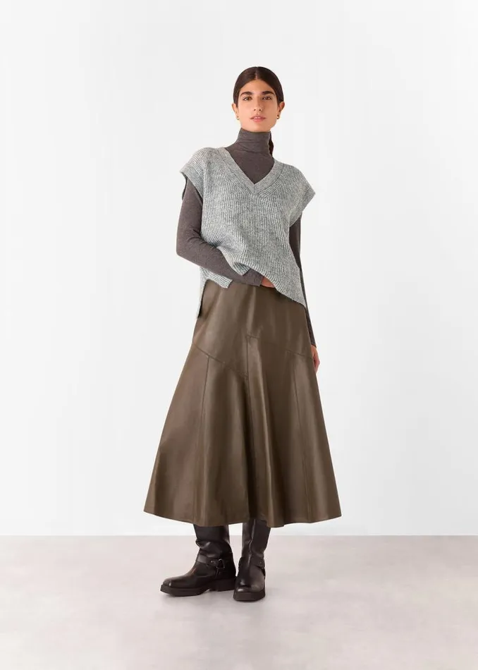 Whistles Sweaters and Cashmere Grey Elsa Ribbed Tank 8211 Women
