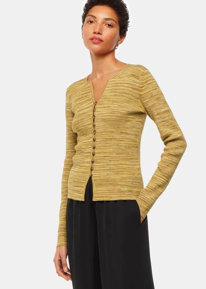 Whistles Sweaters and Cashmere Multicolour Spacedye Button Front Cardigan 8211 Women