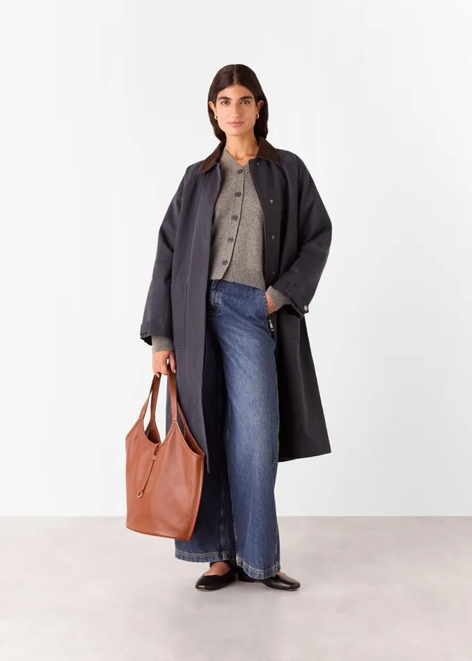 Whistles Sweaters and Cashmere Neutral Button Front V Neck Cardigan 8211 Women