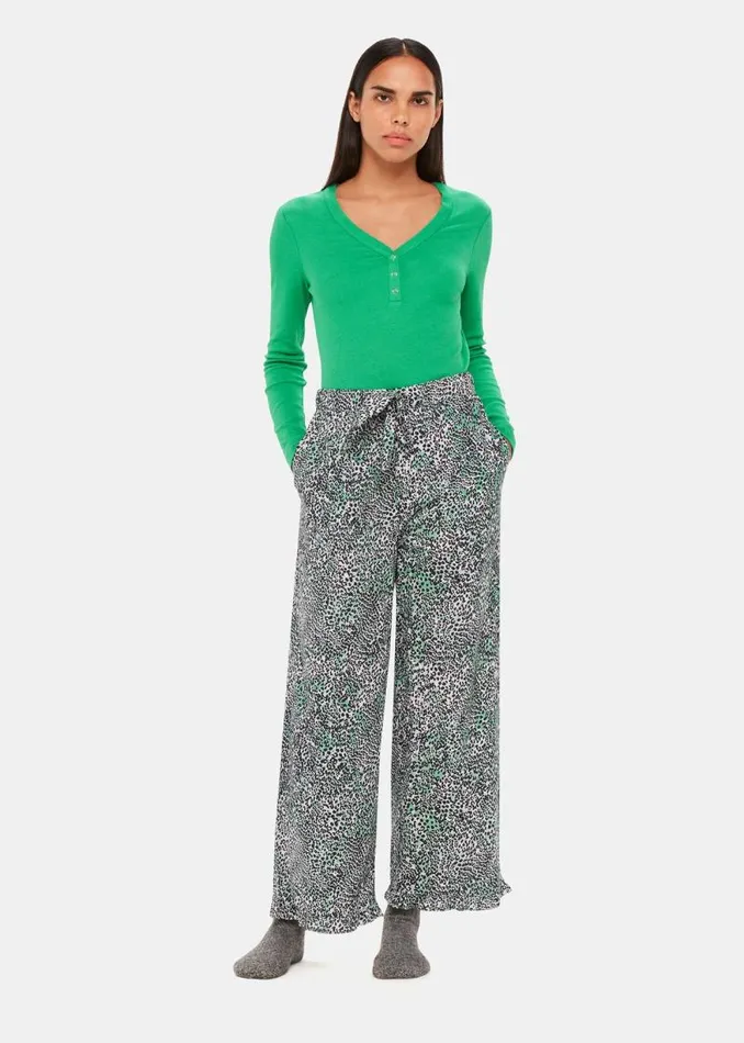 Whistles Tops Green V Neck Pajama Top 8211 Women