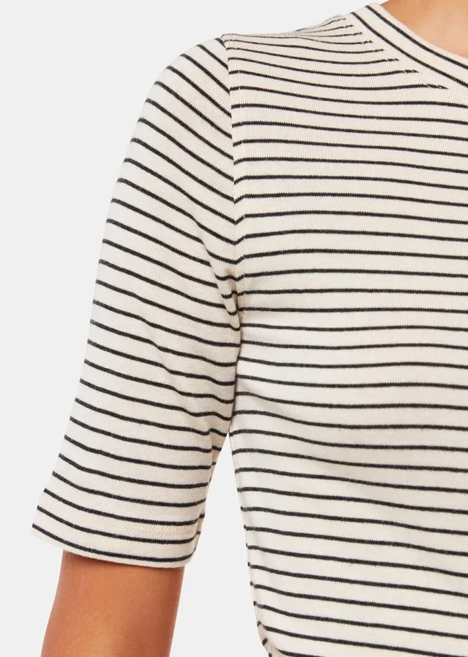 Whistles Tops Navy Slim Stripe TShirt 8211 Women