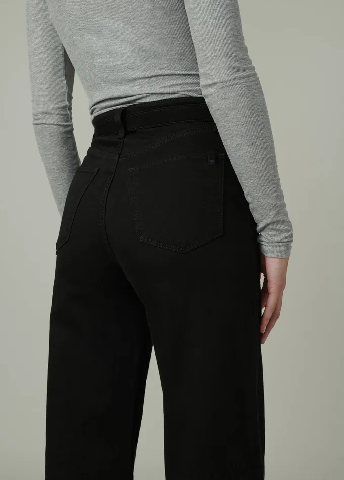 Wide Leg Women THE TRIXIE Black Joe8217s Jeans