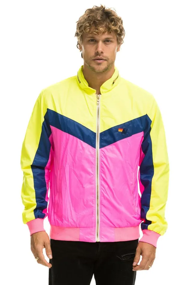 Windbreaker Jacket 8211 Neon Pink Men Aviator Nation Wind Breakers