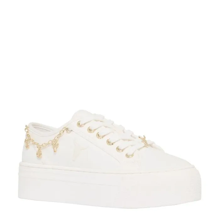 Windsor Smith Platform Sneakers Women RELATE CANVAS WHITE SNEAKERS