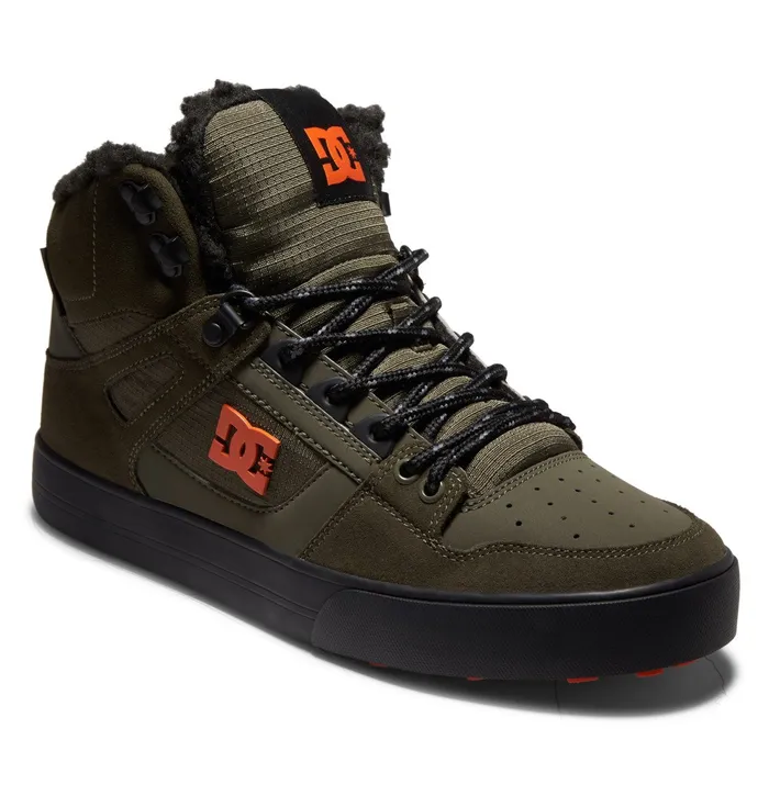 Winter Boots Pure HighTop Winter Shoes dusty oliveorange 8211 DC Shoes Men
