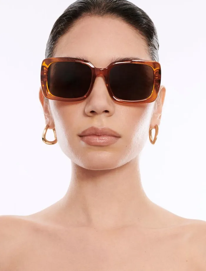 Women 1982 Rectangle Sunglasses Apricot BCBG Sunglasses Women 1982 Rectangle Sunglasses Apricot BCBG Sunglasses