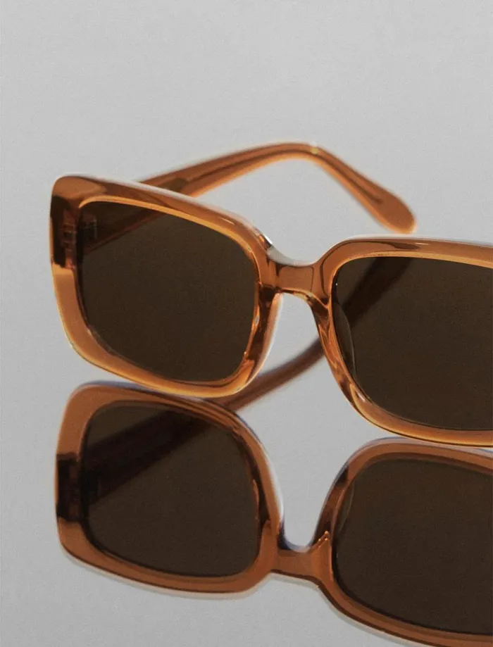 Women 1982 Rectangle Sunglasses Apricot BCBG Sunglasses Women 1982 Rectangle Sunglasses Apricot BCBG Sunglasses