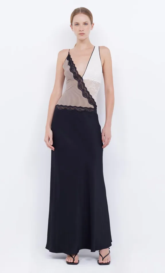 Women ABRIELLE LACE MAXI DRESS 8211 BLACKTAUPEIVORY Bec Bridge Wedding Guest