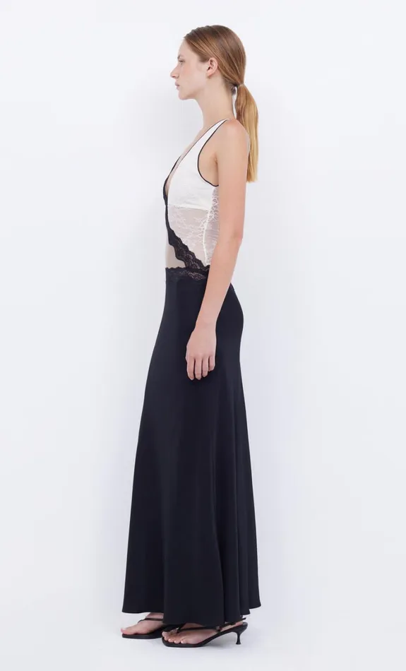 Women ABRIELLE LACE MAXI DRESS 8211 BLACKTAUPEIVORY Bec Bridge Wedding Guest