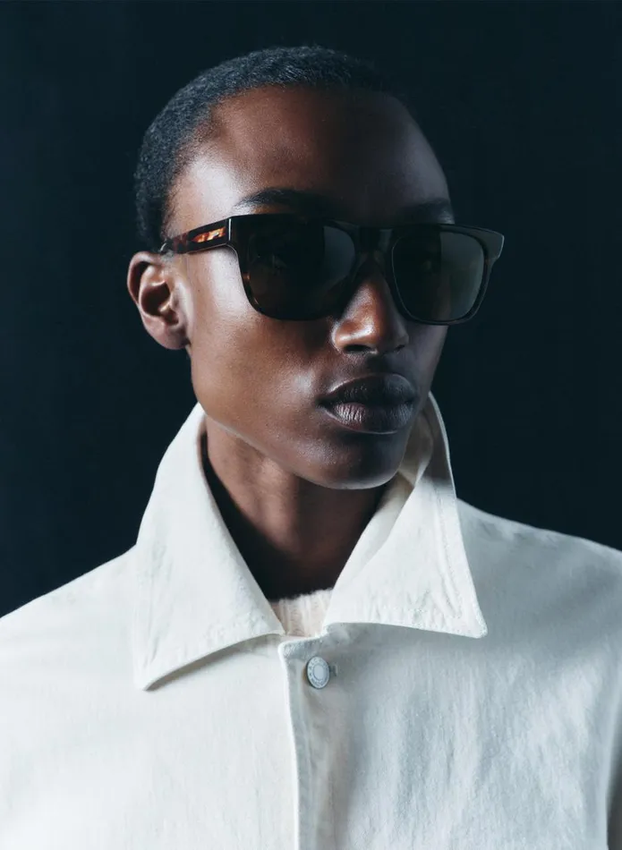 Women Accessories ALC Claudel Sunglasses Autumn Blazeespresso
