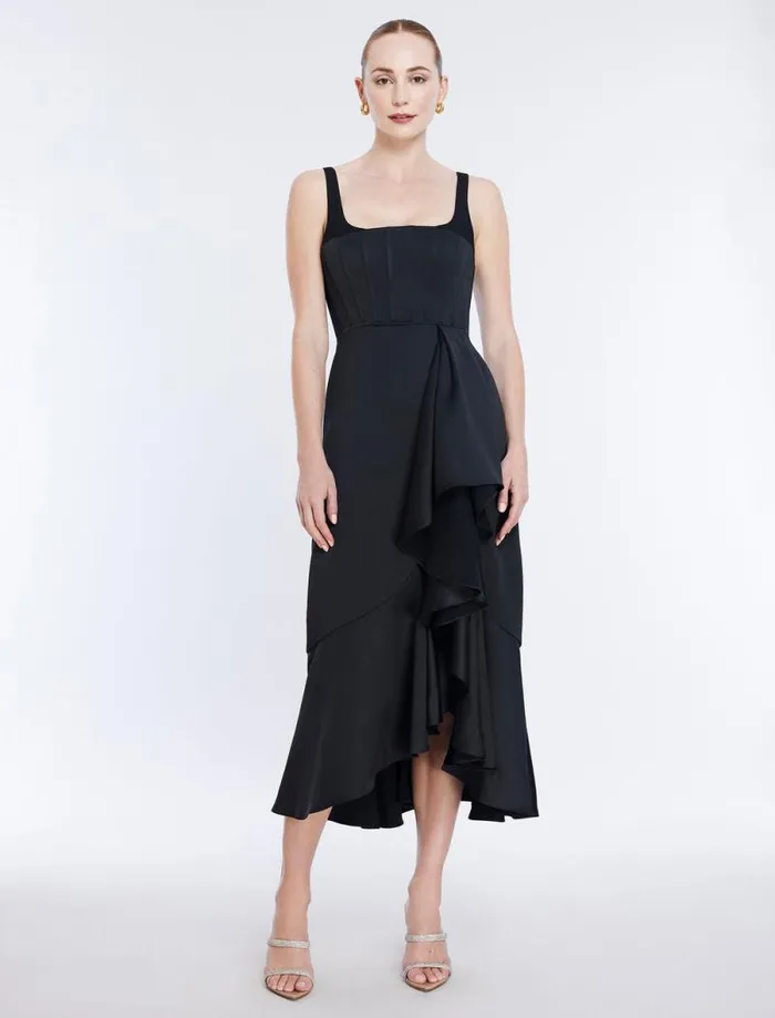 Women Alloria Sleeveless Cocktail Dress Black BCBG Dresses