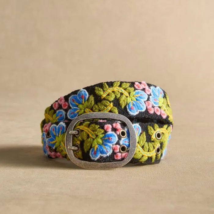 Women Alpine Blooms Belt Cream Sundance Catalog Belts Women Alpine Blooms Belt Cream Sundance Catalog Belts