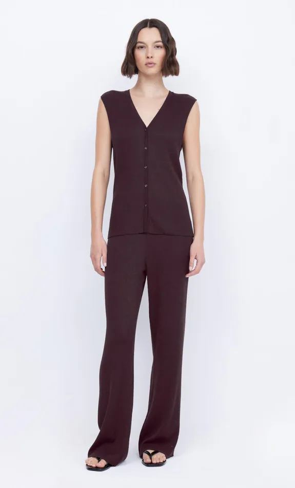 Women AMALFI VEST 8211 CHOCOLATE Bec Bridge Sleeveless