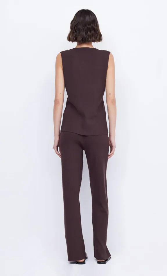 Women AMALFI VEST 8211 CHOCOLATE Bec Bridge Sleeveless