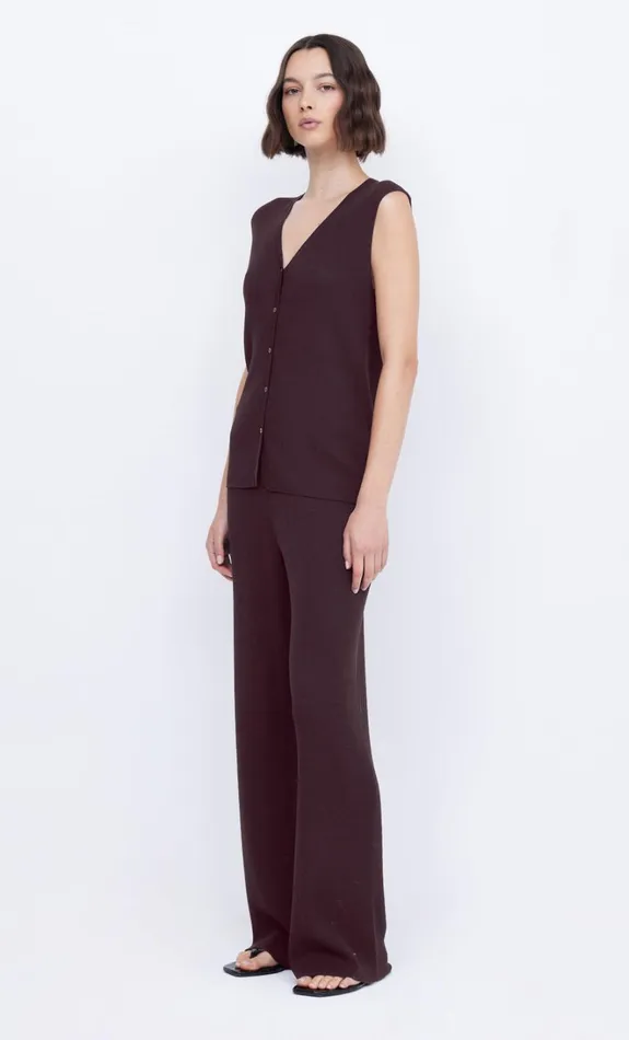 Women AMALFI VEST 8211 CHOCOLATE Bec Bridge Sleeveless