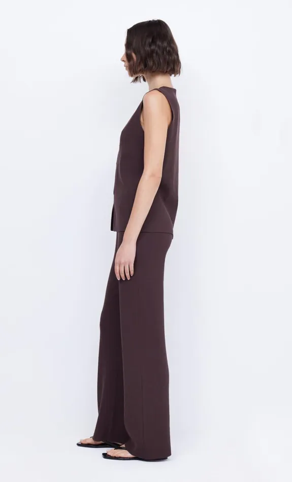 Women AMALFI VEST 8211 CHOCOLATE Bec Bridge Sleeveless