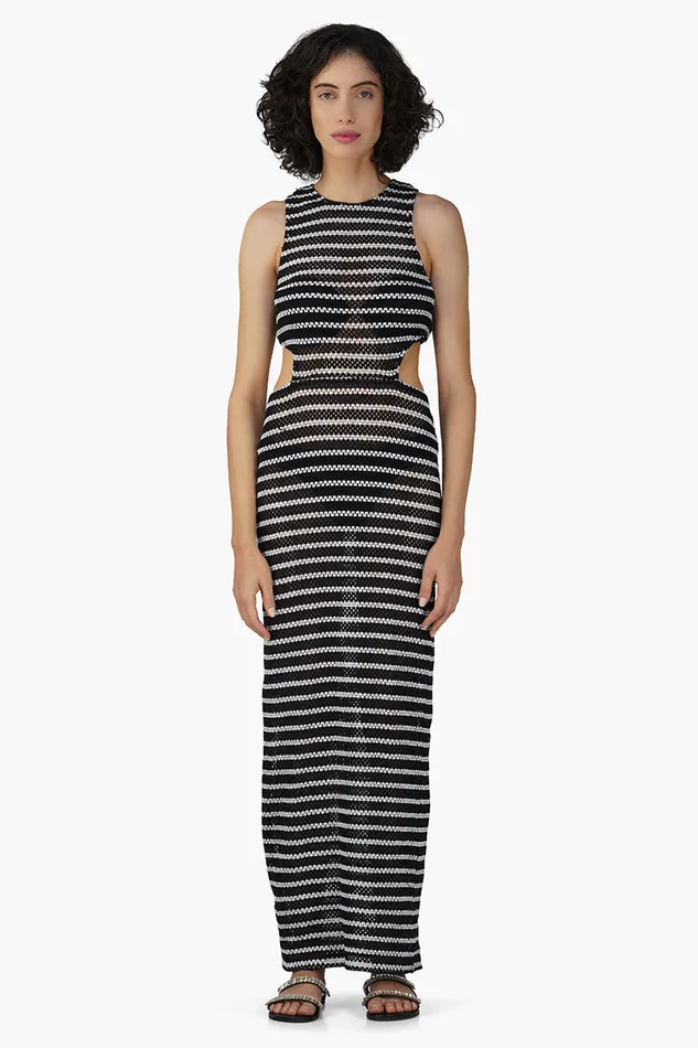 Women America and Beyond Cleo Stripe Bodycone Dress Dresses
