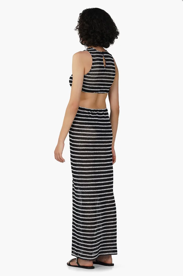 Women America and Beyond Cleo Stripe Bodycone Dress Dresses