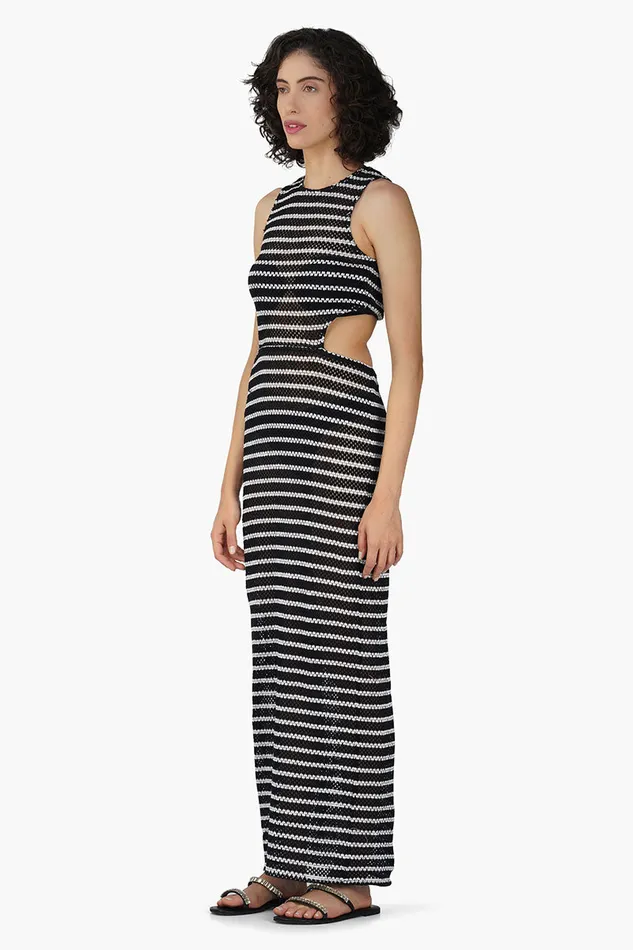 Women America and Beyond Cleo Stripe Bodycone Dress Dresses