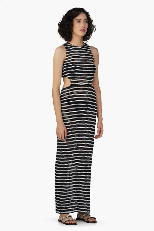 Women America and Beyond Cleo Stripe Bodycone Dress Dresses