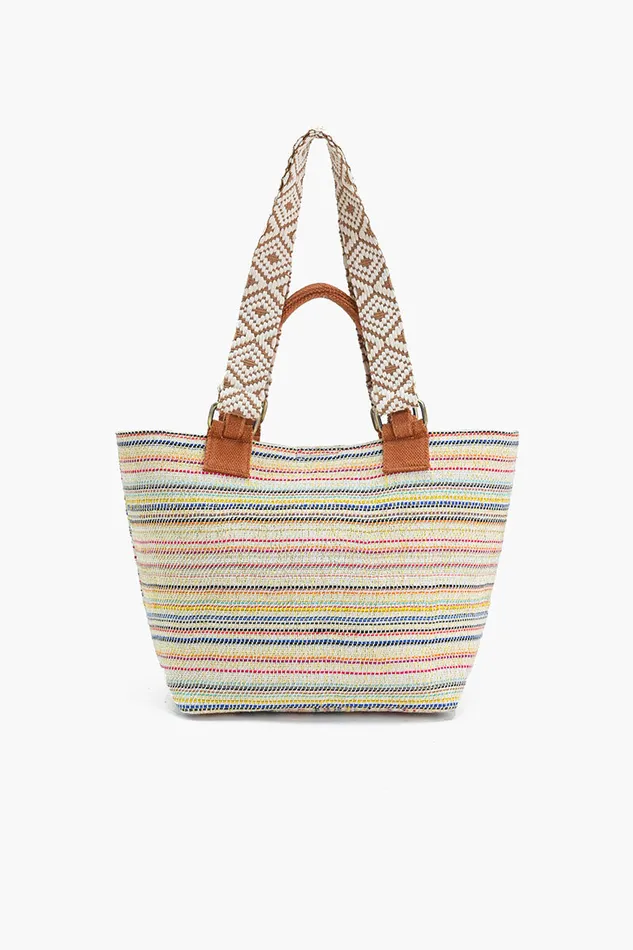 Women America and Beyond Handcrafted EarthTone Embellished Tote Totes