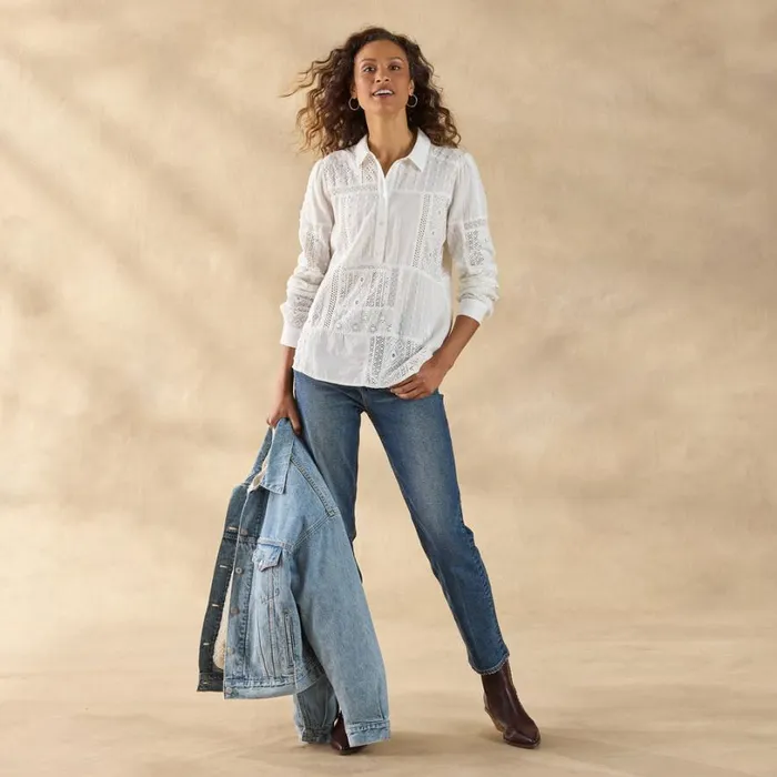 Women Ameya Top Petite White Sundance Catalog Tops Women Ameya Top Petite White Sundance Catalog Tops