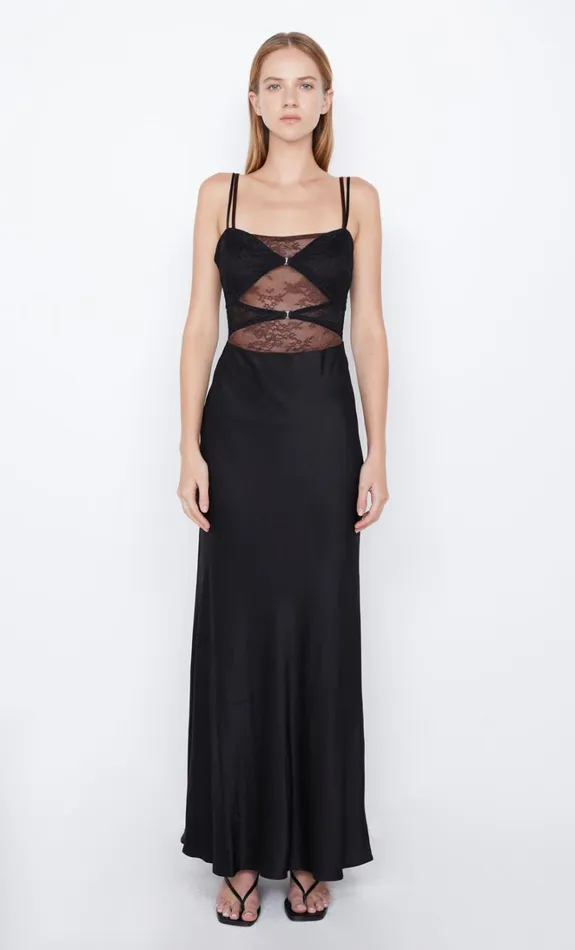 Women AMORAS CUT OUT DRESS 8211 BLACKCHOCOLATE Bec Bridge Prom Dresses